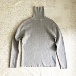 Zara Girls 13-14 Shimmery Metallic Silver Turtleneck Sweater Holiday Winter Xmas